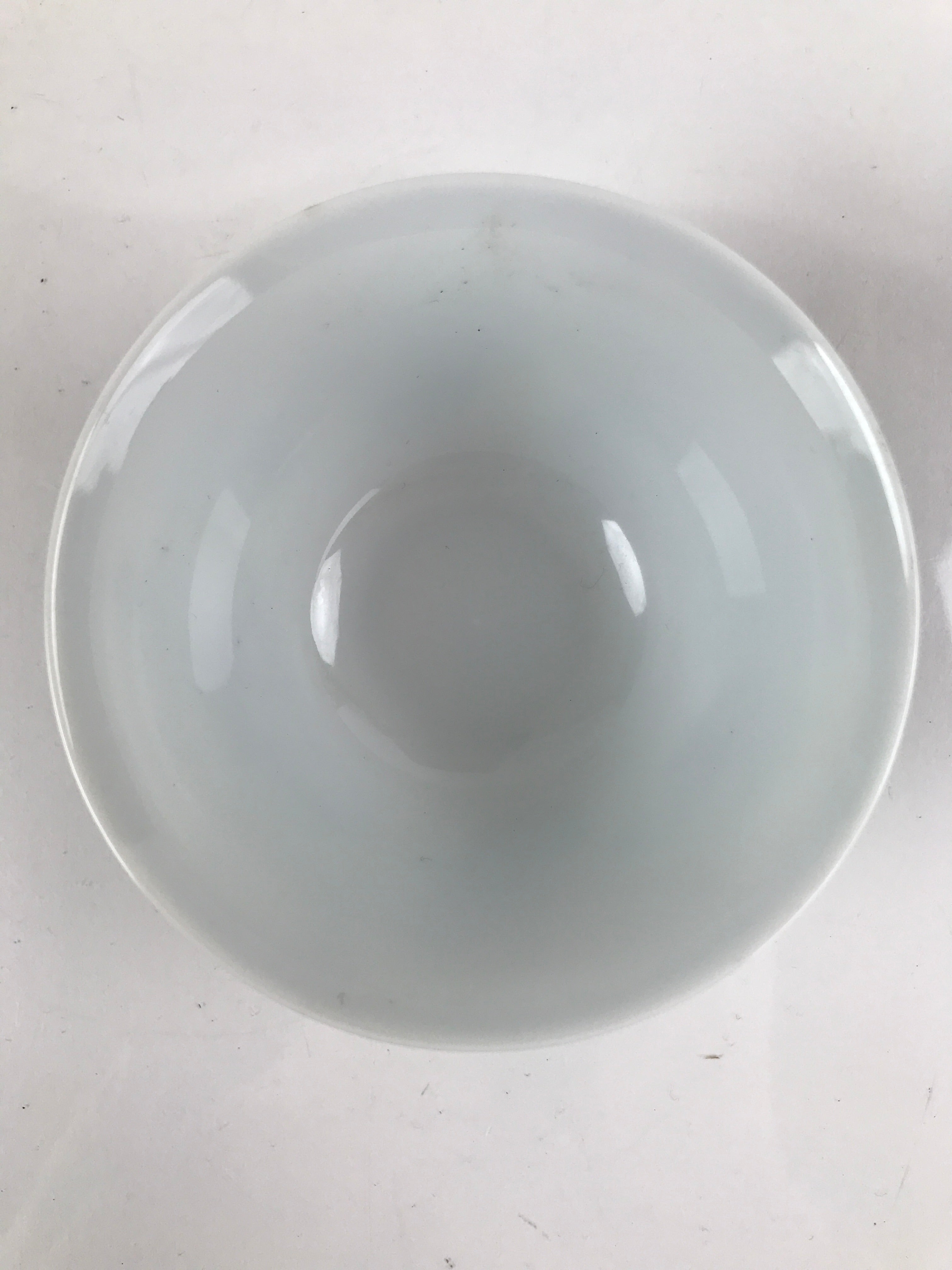 Japanese Porcelain Sometsuke Teacup Vtg Hyotan Gourd White Blue Yunomi TC434