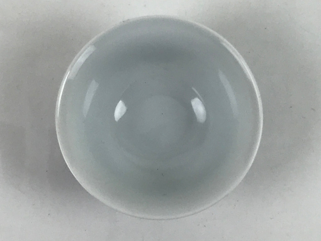 Japanese Porcelain Sometsuke Teacup Vtg Hyotan Gourd White Blue Yunomi TC442