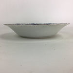 Japanese Porcelain Soup Bowl Maruta Japan Kasuga Ware Round Blue Flower PP724