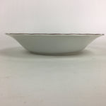 Japanese Porcelain Soup Bowl Maruta Japan Kasuga Ware Round Blue Flower PP725