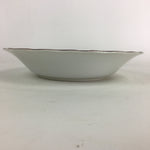 Japanese Porcelain Soup Bowl Maruta Japan Kasuga Ware Round Blue Flower PP726