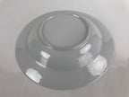Japanese Porcelain Soup Pasta Bowl Vtg Simple Round Plate White Gold Rim PY828