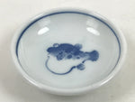 Japanese Porcelain Soy Sauce Dish Seiji Small Dipping Bowl Pufferfish Fugu Y115