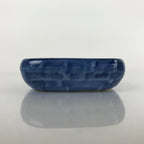 Japanese Porcelain Soy Sauce Dish Seiji Vtg Small Dipping Bowl Blue Flower PY852