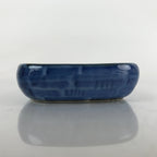 Japanese Porcelain Soy Sauce Dish Seiji Vtg Small Dipping Bowl Blue Flower PY853