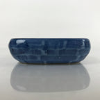 Japanese Porcelain Soy Sauce Dish Seiji Vtg Small Dipping Bowl Blue Flower PY854