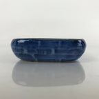 Japanese Porcelain Soy Sauce Dish Seiji Vtg Small Dipping Bowl Blue Flower PY855