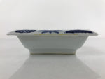 Japanese Porcelain Soy Sauce Dish Seiji Vtg Small Dipping Bowl Pine Plum PY977