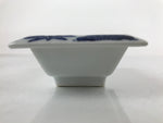 Japanese Porcelain Soy Sauce Dish Seiji Vtg Small Dipping Bowl Pine Plum PY977