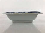 Japanese Porcelain Soy Sauce Dish Seiji Vtg Small Dipping Bowl Pine Plum PY978