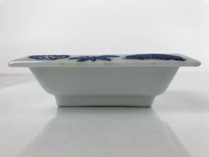 Japanese Porcelain Soy Sauce Dish Seiji Vtg Small Dipping Bowl Pine Plum PY979