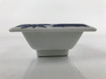 Japanese Porcelain Soy Sauce Dish Seiji Vtg Small Dipping Bowl Pine Plum PY980