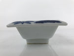 Japanese Porcelain Soy Sauce Dish Seiji Vtg Small Dipping Bowl Pine Plum PY981