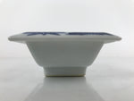 Japanese Porcelain Soy Sauce Dish Seiji Vtg Small Dipping Bowl Pine Plum PY983