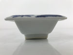 Japanese Porcelain Soy Sauce Dish Seiji Vtg Small Dipping Bowl Pine Plum PY983