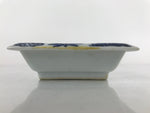 Japanese Porcelain Soy Sauce Dish Seiji Vtg Small Dipping Bowl Pine Plum PY984