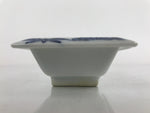 Japanese Porcelain Soy Sauce Dish Seiji Vtg Small Dipping Bowl Pine Plum PY984