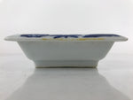 Japanese Porcelain Soy Sauce Dish Seiji Vtg Small Dipping Bowl Pine Plum PY985