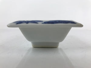 Japanese Porcelain Soy Sauce Dish Seiji Vtg Small Dipping Bowl Pine Plum PY985