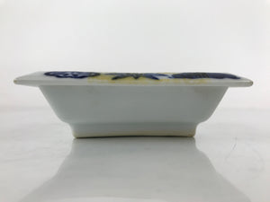 Japanese Porcelain Soy Sauce Dish Seiji Vtg Small Dipping Bowl Pine Plum PY987