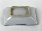 Japanese Porcelain Soy Sauce Dish Seiji Vtg Small Dipping Bowl Plate Blue PY644