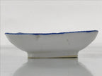 Japanese Porcelain Soy Sauce Dish Seiji Vtg Small Dipping Bowl Plate Blue PY644