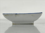 Japanese Porcelain Soy Sauce Dish Seiji Vtg Small Dipping Bowl Plate Blue PY644