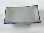 Japanese Porcelain Soy Sauce Dish Seiji Vtg Small Dipping Bowl Plate Blue PY645