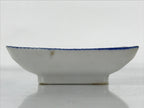 Japanese Porcelain Soy Sauce Dish Seiji Vtg Small Dipping Bowl Plate Blue PY645