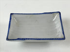 Japanese Porcelain Soy Sauce Dish Seiji Vtg Small Dipping Bowl Plate Blue PY646