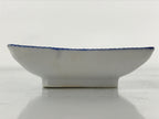 Japanese Porcelain Soy Sauce Dish Seiji Vtg Small Dipping Bowl Plate Blue PY646