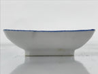 Japanese Porcelain Soy Sauce Dish Seiji Vtg Small Dipping Bowl Plate Blue PY647