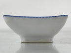 Japanese Porcelain Soy Sauce Dish Seiji Vtg Small Dipping Bowl Plate Blue PY647