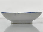 Japanese Porcelain Soy Sauce Dish Seiji Vtg Small Dipping Bowl Plate Blue PY647