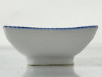 Japanese Porcelain Soy Sauce Dish Seiji Vtg Small Dipping Bowl Plate Blue PY647