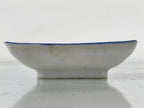 Japanese Porcelain Soy Sauce Dish Seiji Vtg Small Dipping Bowl Plate Blue PY648