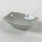 Japanese Porcelain Soy Sauce Dish Seiji Vtg Small Dipping Bowl Plate Leaf PY521
