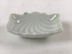 Japanese Porcelain Soy Sauce Dish Seiji Vtg Small Dipping Bowl Plate Shell PY517