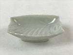 Japanese Porcelain Soy Sauce Dish Seiji Vtg Small Dipping Bowl Plate White PY512