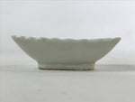 Japanese Porcelain Soy Sauce Dish Seiji Vtg Small Dipping Bowl Plate White PY512