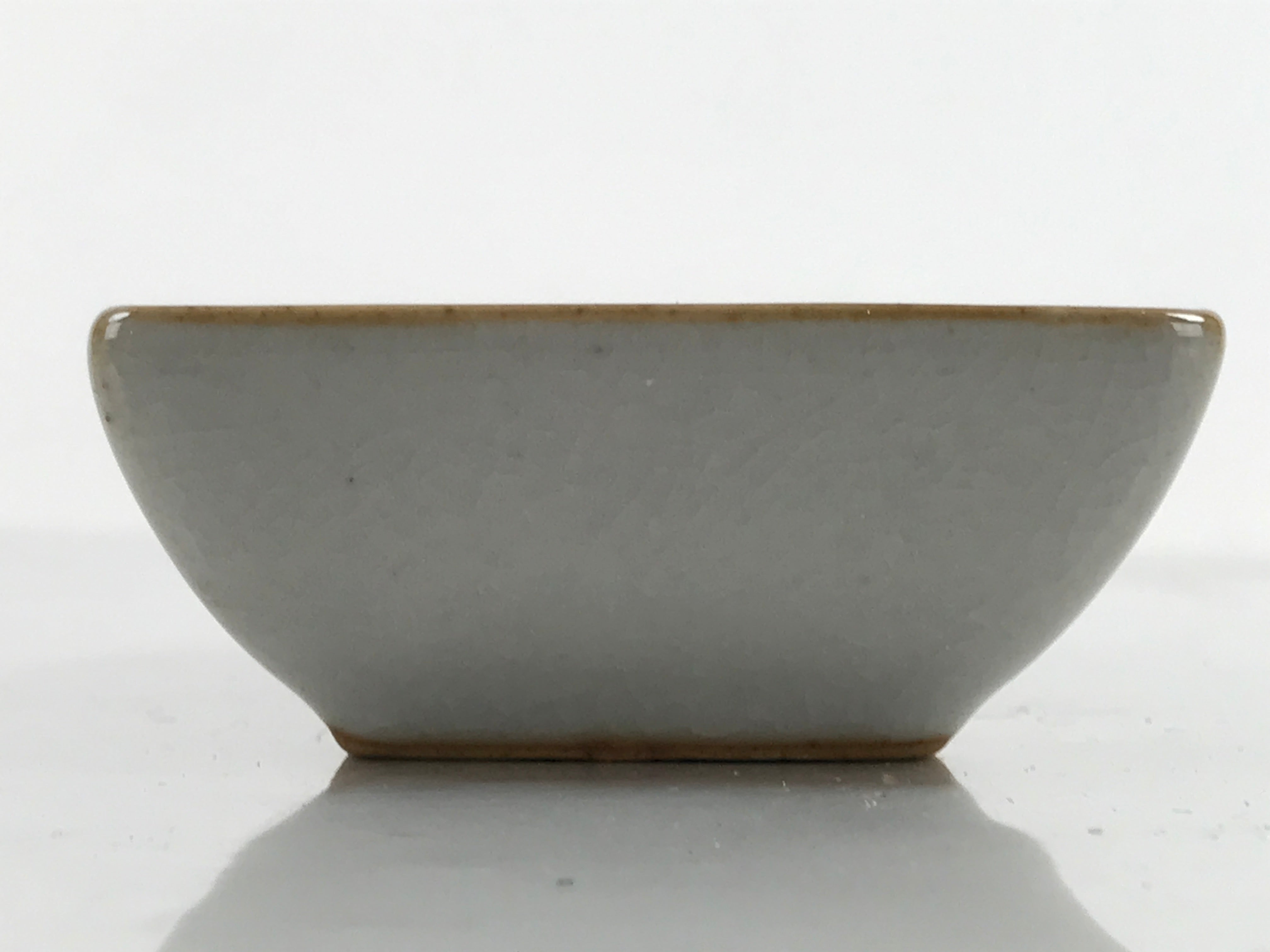 Japanese Porcelain Soy Sauce Dish Seiji Vtg Small Dipping Bowl Two Section PY856