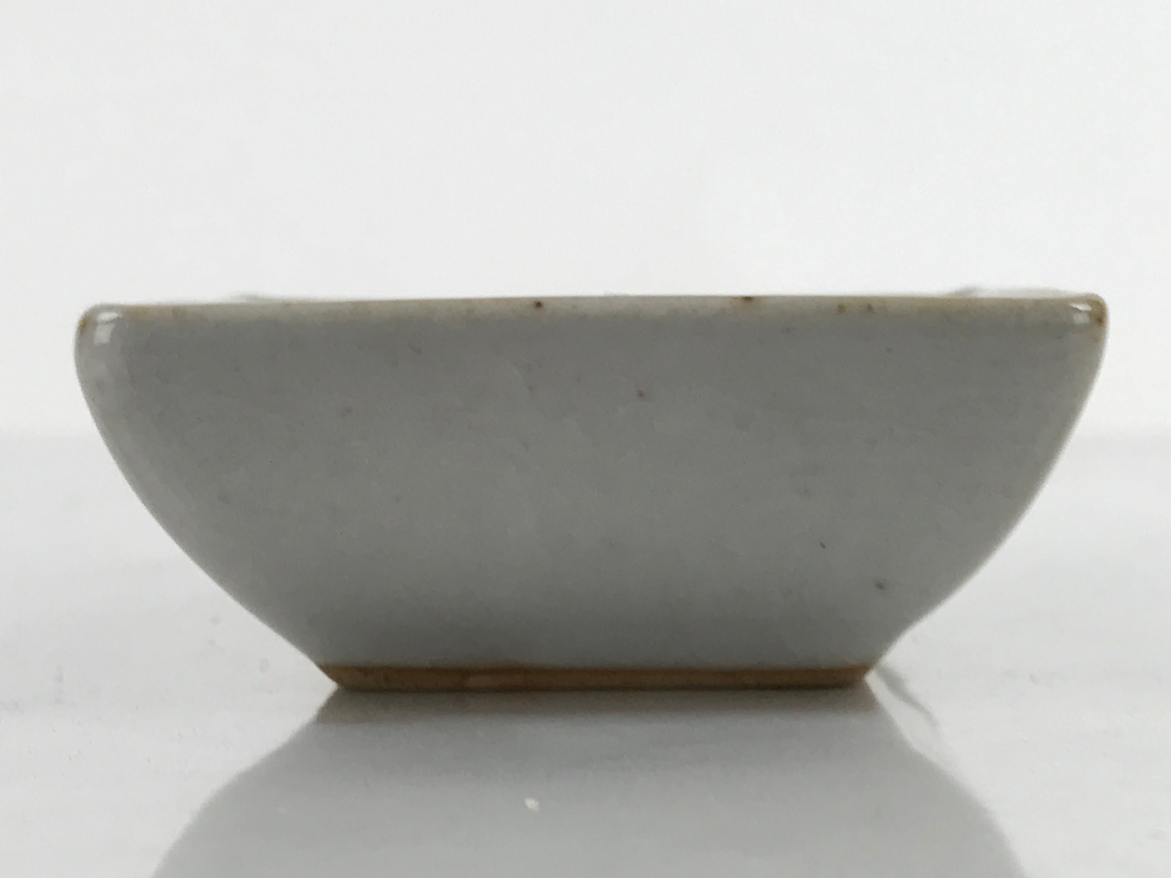 Japanese Porcelain Soy Sauce Dish Seiji Vtg Small Dipping Bowl Two Section PY857
