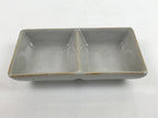 Japanese Porcelain Soy Sauce Dish Seiji Vtg Small Dipping Bowl Two Section PY857