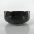 Japanese Porcelain Soy Sauce Side Dish Seiji Vtg Small Dipping Bowl Black PY871