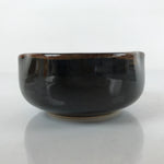 Japanese Porcelain Soy Sauce Side Dish Seiji Vtg Small Dipping Bowl Black PY871