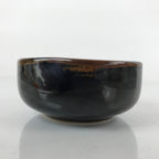 Japanese Porcelain Soy Sauce Side Dish Seiji Vtg Small Dipping Bowl Black PY871