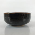 Japanese Porcelain Soy Sauce Side Dish Seiji Vtg Small Dipping Bowl Black PY871