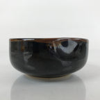 Japanese Porcelain Soy Sauce Side Dish Seiji Vtg Small Dipping Bowl Black PY871