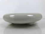 Japanese Porcelain Suiban Flower Vase Vtg Pottery Ikebana Arrangement White Y377