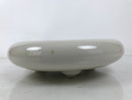 Japanese Porcelain Suiban Flower Vase Vtg Pottery Ikebana Arrangement White Y377